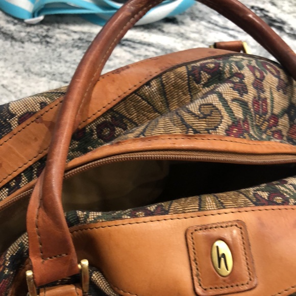 Very Rare Vintage Hartman “FLAME” Tapestry Weekender/duffle Bag - Picture 5 of 9